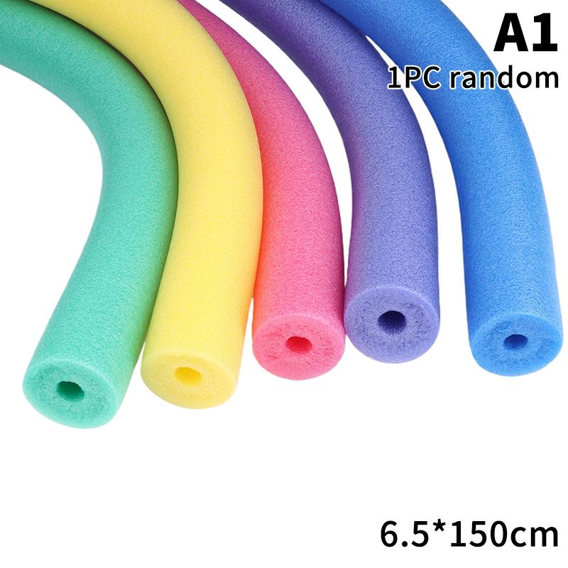 1Pc Random Color Swimming Pool Foam Noodle Float Aid Swim Noodles Ring Buoyancy Stick For Swim Aid Training Beginners
