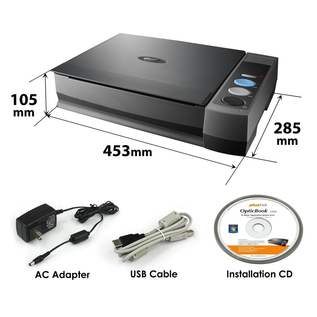Plustek Книжный сканер Optic Book 3800L CCD Sensor 1200dpi Edge 6mm 356995 Неразрушающий