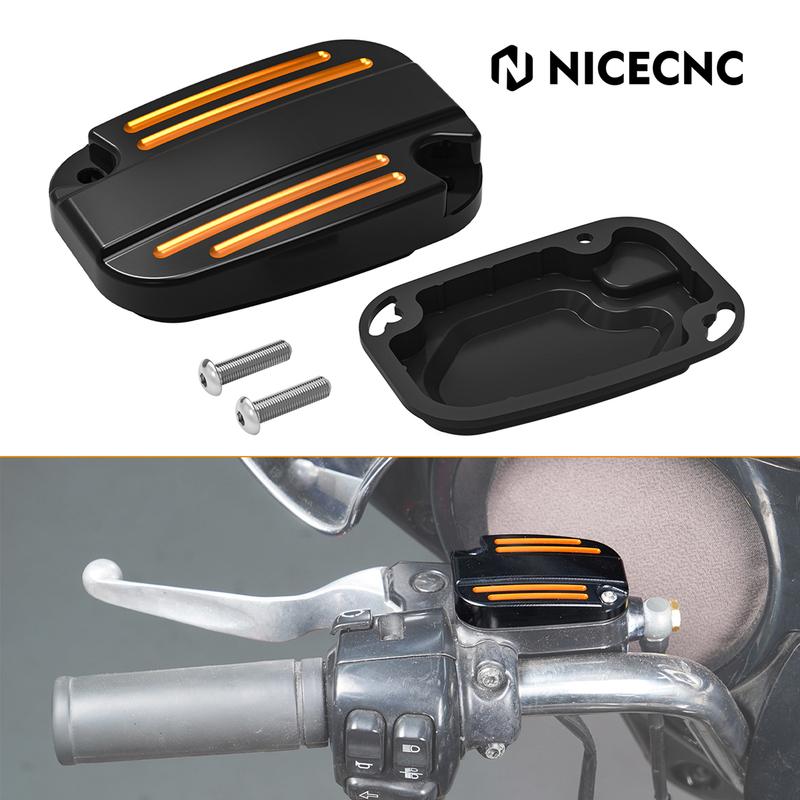 1x Clutch Master Cylinder Reservoir Lid Cover for Harley Road King/Special Street Glide FLHX/S Road Glide FLTRX FLTRXS 2017-2020