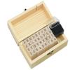 Wood Wooden Stamps Brown Wooden Rubber Stamps Letter Stamps Alphabet Stamps for DIY