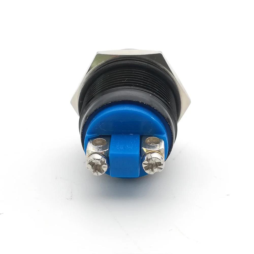 Screw Electronic Button Switch Metal Pressure Switch Waterproof Momentary Push Button 12v 240v Switches 12/16/19/22mm Switches Oil Pressure 6