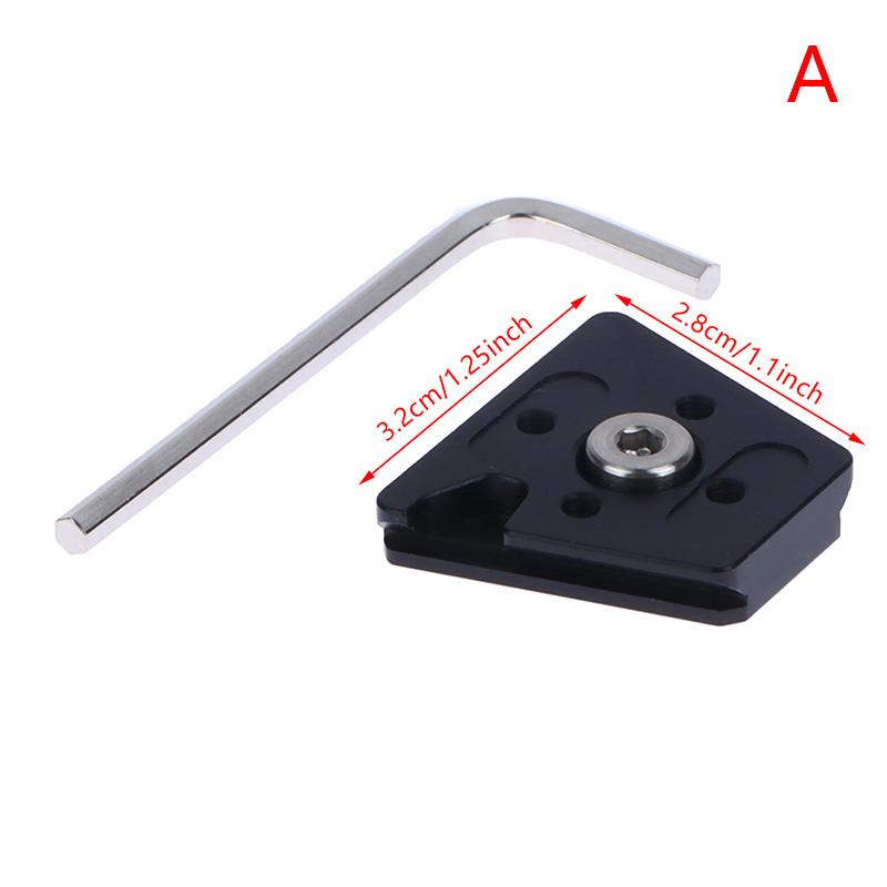 Quick Release Mount Plate Board Anti-Shake Clamp V Port For Tripod Dslr Cage