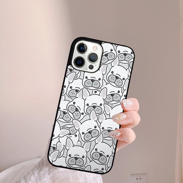 Чехол для телефона с французским бульдогом в маске Для iPhone 17 Air 16 15 14 Plus apple 16 11 12 13 Pro Max coque