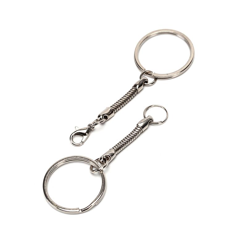 10X цепочка для ключей в виде змеи, серебряные ювелирные изделия «сделай сам», аксессуары для ювелирных изделий