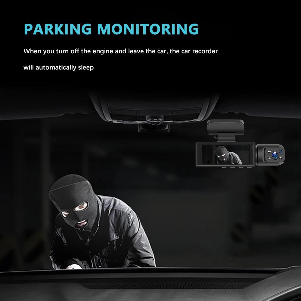 Двойной объектив 1080 HD 3,16-дюймовый видеорегистратор для вождения, автомобильный видеорегистратор, камера для вождения, видеорегистратор для вождения, циклическая запись заднего вида, HD, ночное видение