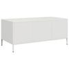 Coffee Table White 101.5x50x43.5 cm Cold Rolled Steel
