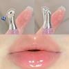 Cute Pink Lip Gloss Hydrating Non Sticky Fruit Flavor Strawberry Peach Shiny Moisturizing Lip Balm Mirror Gloss Lip Oil Makeup