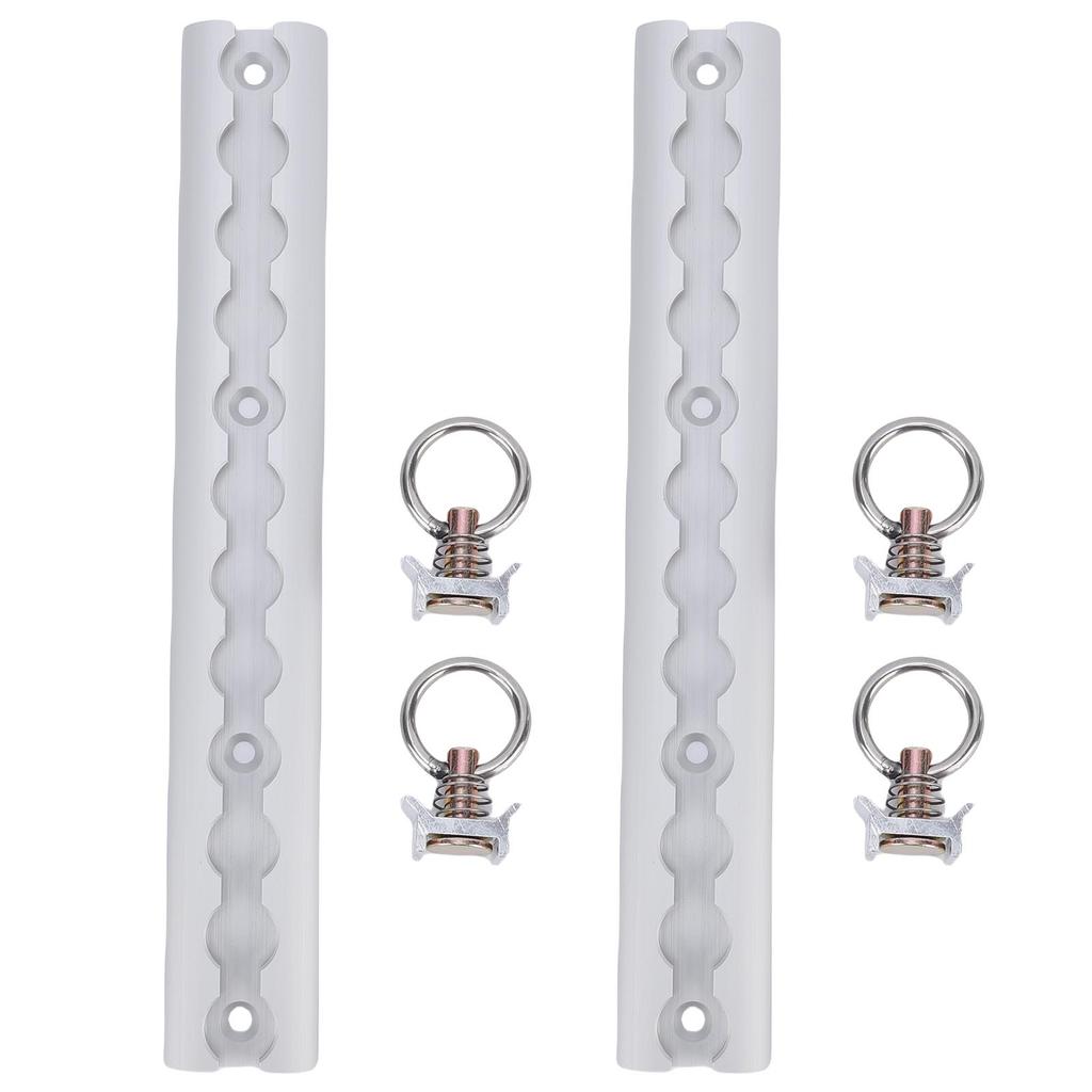 Алюминиевая L-образная направляющая 304 мм Утолщенная L-образная направляющая с крепежными кольцами для мотоциклов, квадроциклов, внедорожников, пикапов