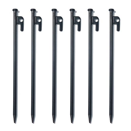 1/4/6 шт. 20/25/30/40 см стальной колышек для палатки сверхпрочный для улицы, пешего туризма, кемпинга, палатки, тента, навеса, ветрозащитный, грунтовый штырь, гвоздь, металлический колышек для палатки