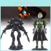 Unique 17.5cm Female Pencil Figure And Three Body Titan Figurine Decorative Toy Set