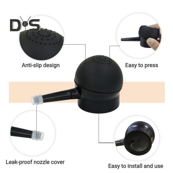 Hair Fibers Spray Pump Nozzle Hair Fiber Dispenser Builder Applicator Nozzle Hair Thickening Tools Nozzle Replacement Accessory