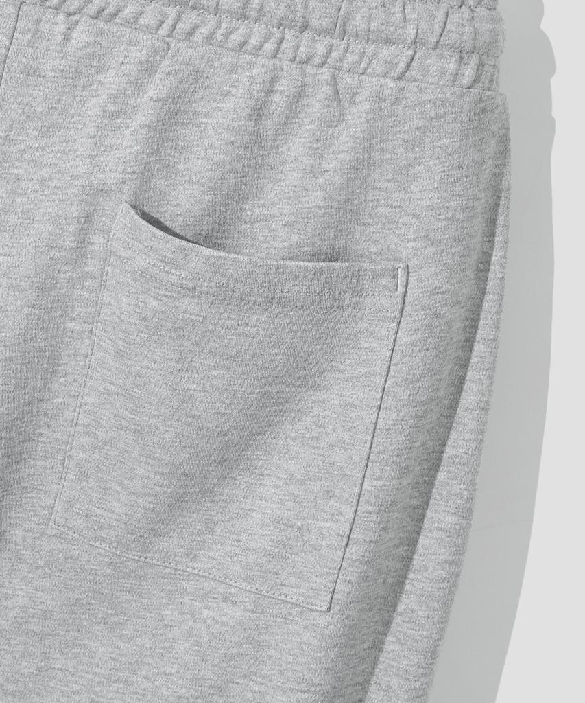 AGOD Single-Pleat Wide Sweatpants [Gray]