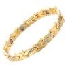 2026 Red Copper Diamond Leaf Bracelet Niche Light Luxury Length Adjustable Ancient Red Copper Brushed Magnet Bracelet