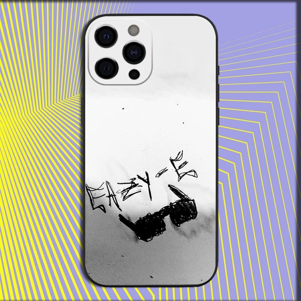 Чехол для телефона рэпера E-Eazy E для iPhone 16,15,14,13,12,11,Pro,X,XS,Max,XR,Plus,Mini Мягкий черный чехол