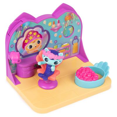 Кукольный домик MerCat Spa Room Playset MerCat Toy Figures Surprise Toys Кукольная мебель Детские игрушки для девочек и мальчиков Возраст Гэбби и 3+