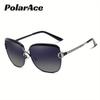 PolarAce Unisex Polarized Oversized Vintage Metal Sunglasses , UV400