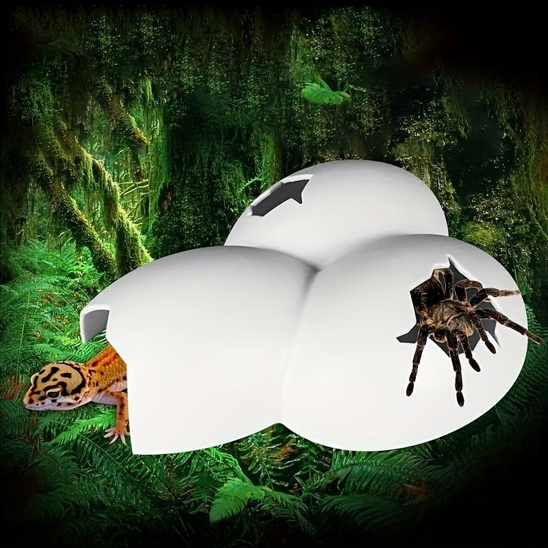 Vivid Reptile AndInsects Hiding Cave Animal Pet Shelter EggsShell Simulation Shape Rock Cave Decoration For Turtle Lizard Snake