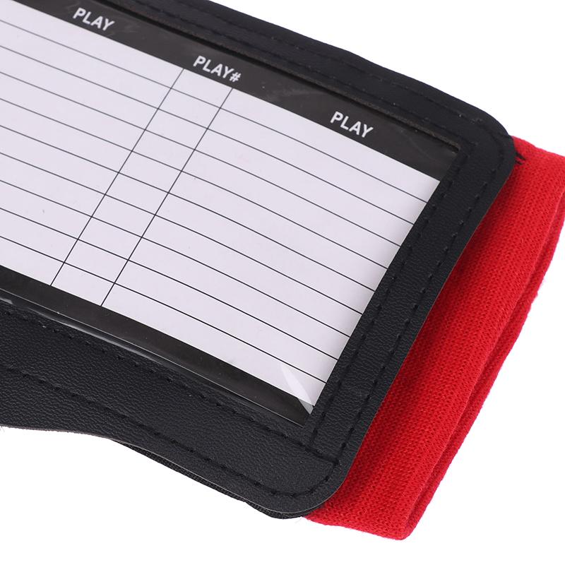 Rugby Wristband Training Equipment Teaching Board With Viewing Window Armband For Play Softball Signs Baseball Hockey