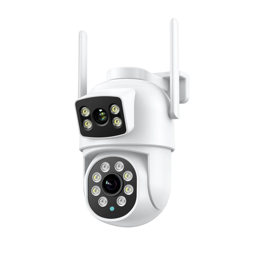 360° Dual-Screen Wireless Binocular Security Camera with Night Vision