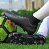 Men Professional Soccer Shoes Anti-slip Outdoor Grass Training Stud Comfortable Sports Shoes Men Lace-up Football Boots Men