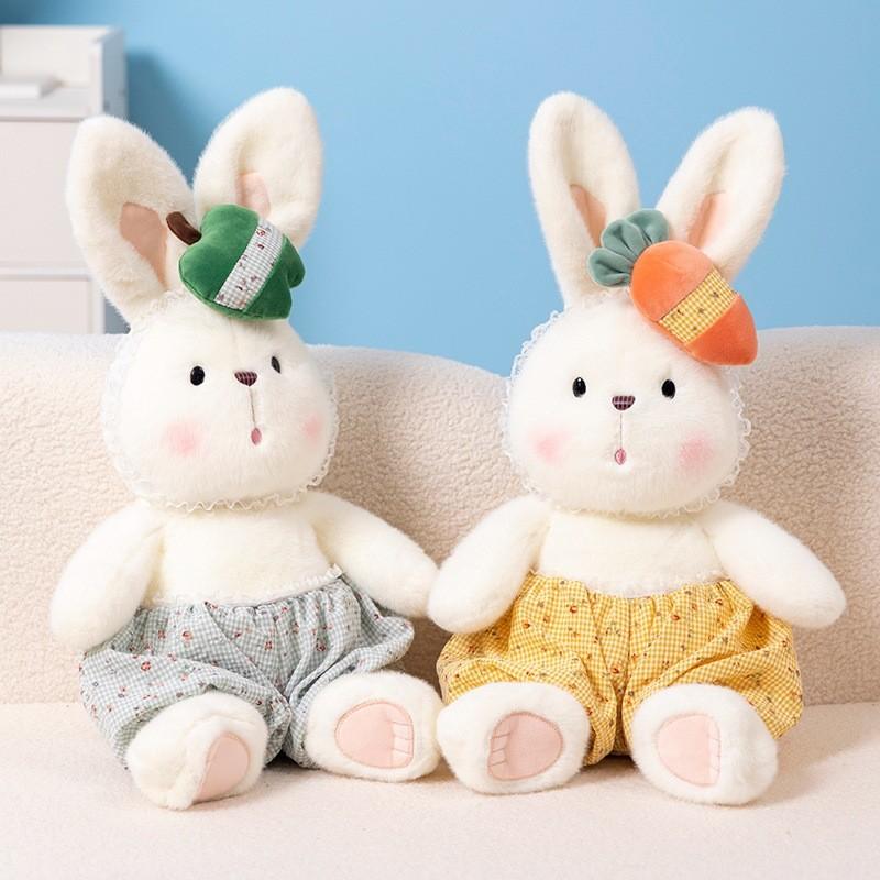 Adorable Warm Sun Fruit Rabbit Plush Toy Soft Stuffed Doll For Kids Bedtime Gift
