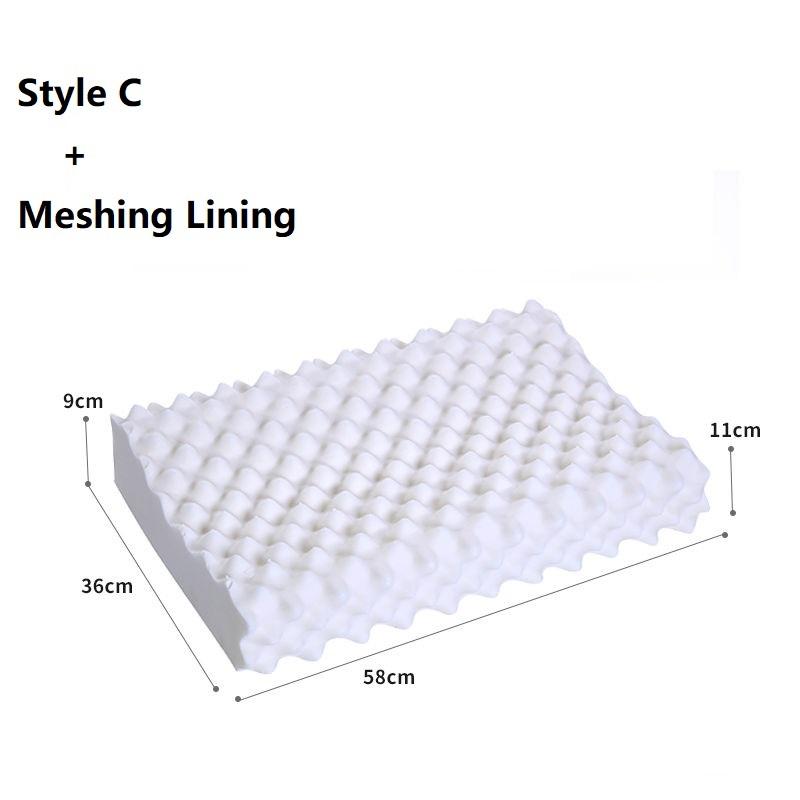 Таиландская подушка из чистого натурального латекса, защитная подушка для шеи и позвоночника, массажные лечебные подушки для тела, подушки для сна