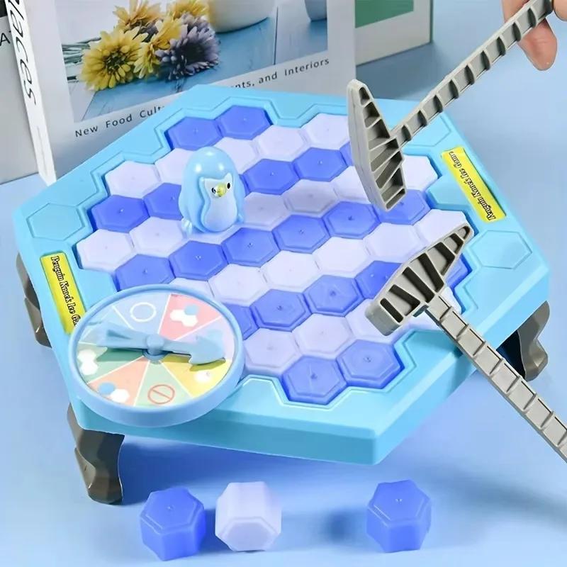 Save Penguin Ice-Breaking Game Interactive Toy for Kids Fun Family Puzzles Brain Training Parent-Child Winter Activities