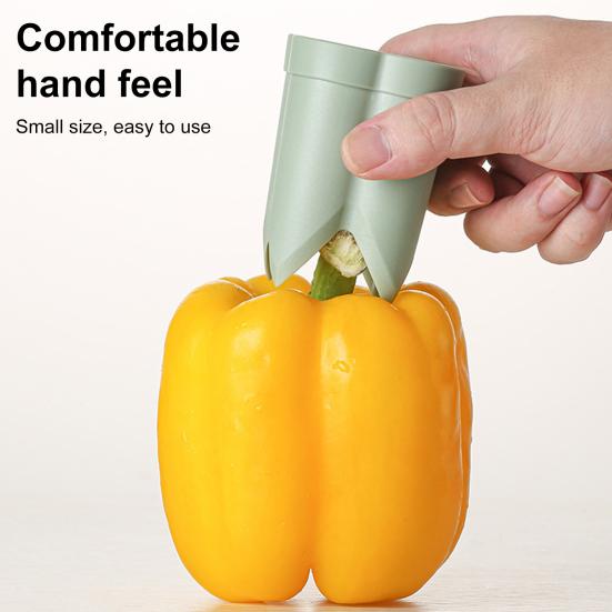Yousheng Pepper Corer 2 в 1 Устройство для удаления сердцевины болгарского перца Кухонная утварь Twist And Pull Устройство для удаления семян из овощей и фруктов