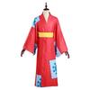 Monkey D Luffy Wano Country Arc Cosplay Kostuum Hoed Kimono Yukata tenue Aangepaste Halloween Kostuums