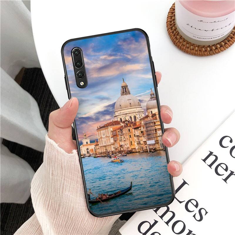 YNDFCNB Italy Venice Landscape Phone Case for Huawei P30 40 20 10 8 9 Lite Pro Plus Psmart2019