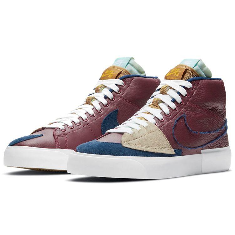 Nike Zoom Blazer Mid Edge SB Team Red Navy Мужские кроссовки Light-Dew Summit-White DA2189-600