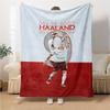Haalands Number Jersey Blankets Flannel Printed Breathable Warm Throw Blanket for Home Office Bedspreads 0708a84