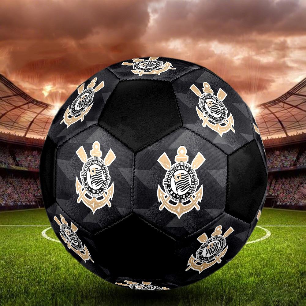 Corinthians Soccer Ball Colorful All Ages Machine Stitched PVC Competition Ready Durable High-Bounce.SIZE5