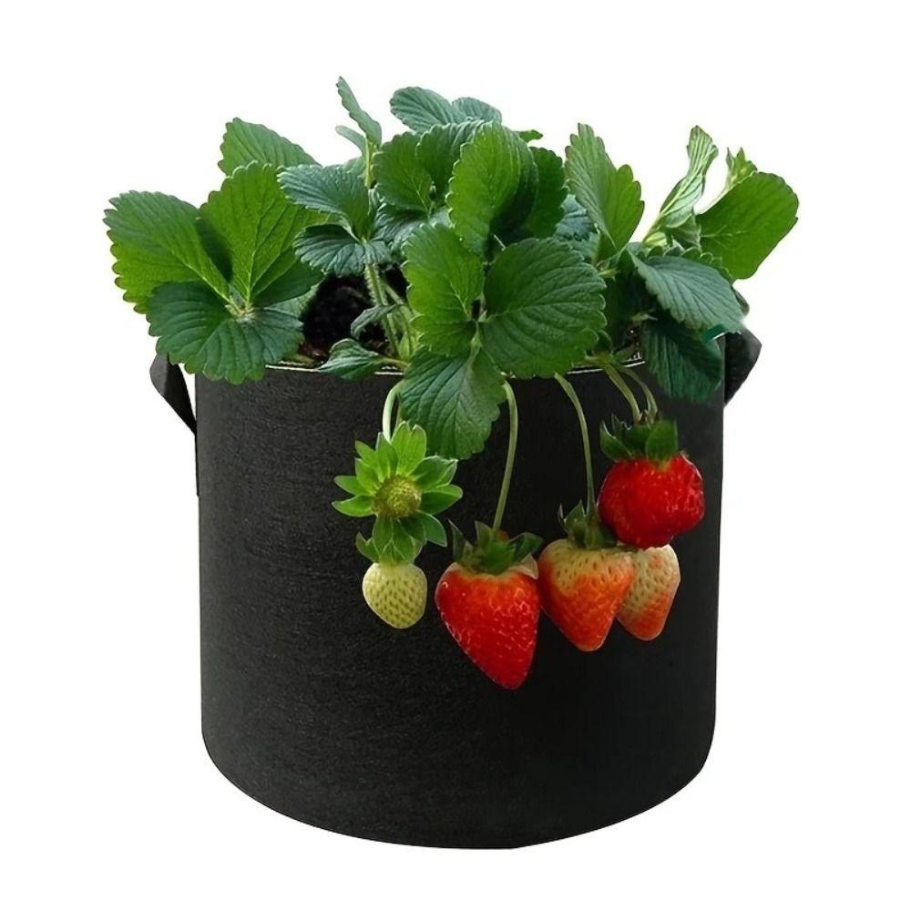1/3/5/7/10 Gallon Felt Garden Planting Bag Planting Nursery Pot Vegetable Tomato Potato Flower
