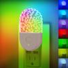 RGB Plug In Night Light Color Changing LED Nightlight for Kids Living Room Bedroom Bedside Lamp