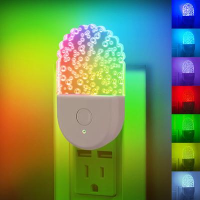 RGB Включаемый Ночник Меняющий Цвет Светодиодный Ночник для Детей Гостиная Спальня Прикроватная Лампа