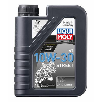 LIQUI MOLY Моторное масло для мотоциклов Street Гидрокрекинговое синтетическое масло 10W-30 1л 1754 Liqui Moly