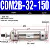 Миниатюрный пневматический цилиндр из нержавеющей стали CDM2B20/25/32/40*100X25-50-75-125-200