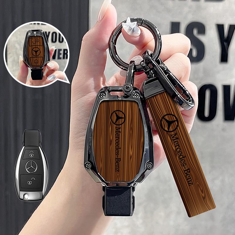 Car Key Case Cover Key Bag Accessories For Mercedes Benz A B C S Class AMG GLA CLA GLC W221 W204 W176 W205 Shell Fob Keychain FYZAB1
