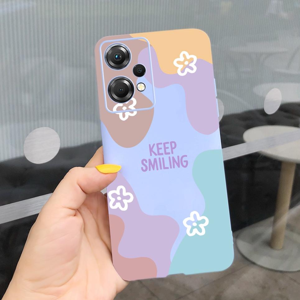 Чехол для телефона One Plus Nord CE 2 Lite Мягкий матовый силиконовый ТПУ задняя крышка для OnePlus Nord CE2 Lite 5G Мобильные чехлы Цветок Capa