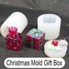 Christmas Mold Gift Box Silicone Mold Small Home Decoration Mold Resin Frosted Epoxy Resin Molds Resin Jewelry Molds