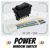 Professional 5 Pin DC 12V 20A Car Power Window Switch With Controller Control Adapter Plug Holder Connector Universal For Cars