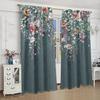 2 шт. универсальные всесезонные красочные цветочные цветы романтические цветочные цифровые печатные шторы карнизные шторы для гостиной декор