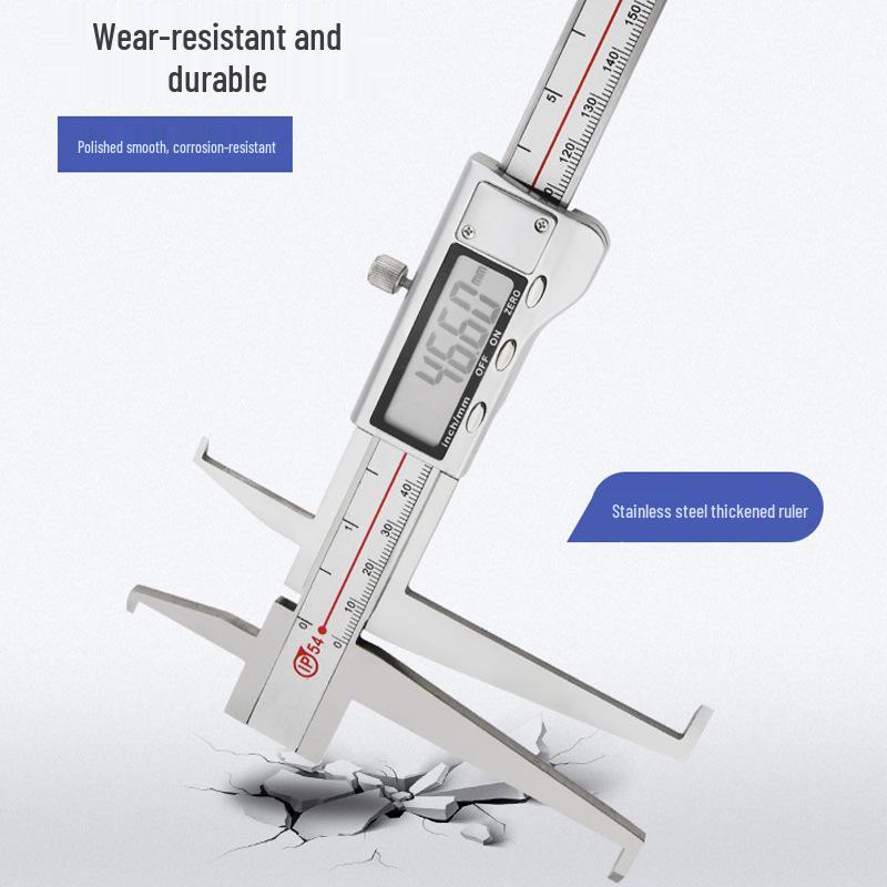 Digital Vernier Caliper for Inner Groove & Hole Measurement, 10-150mm