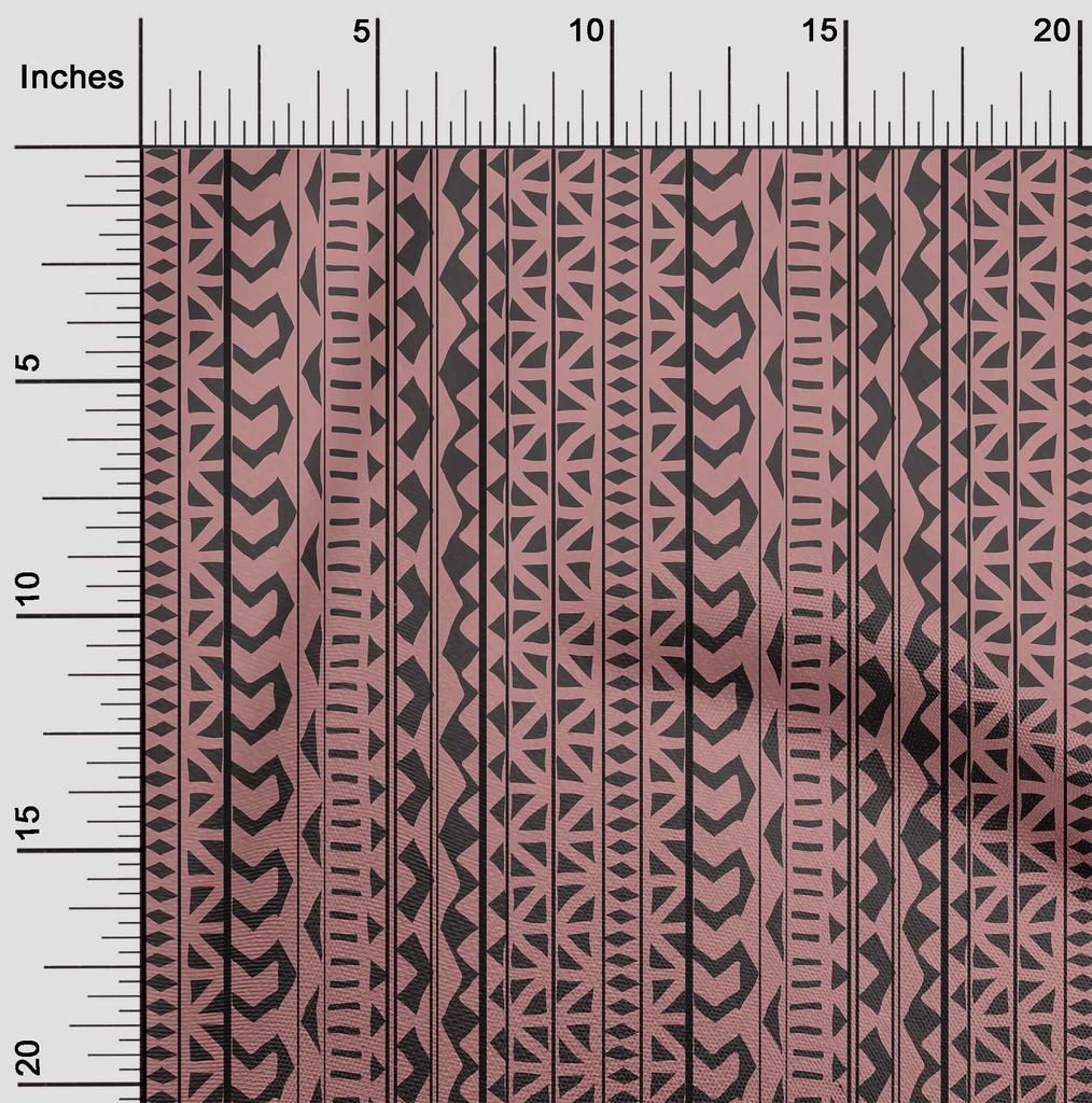 oneOone Cotton Flex Dark Rose Brown Fabric Asian Block Quilting Supplies Print Sewing Fabric By The Yard 40 Inch