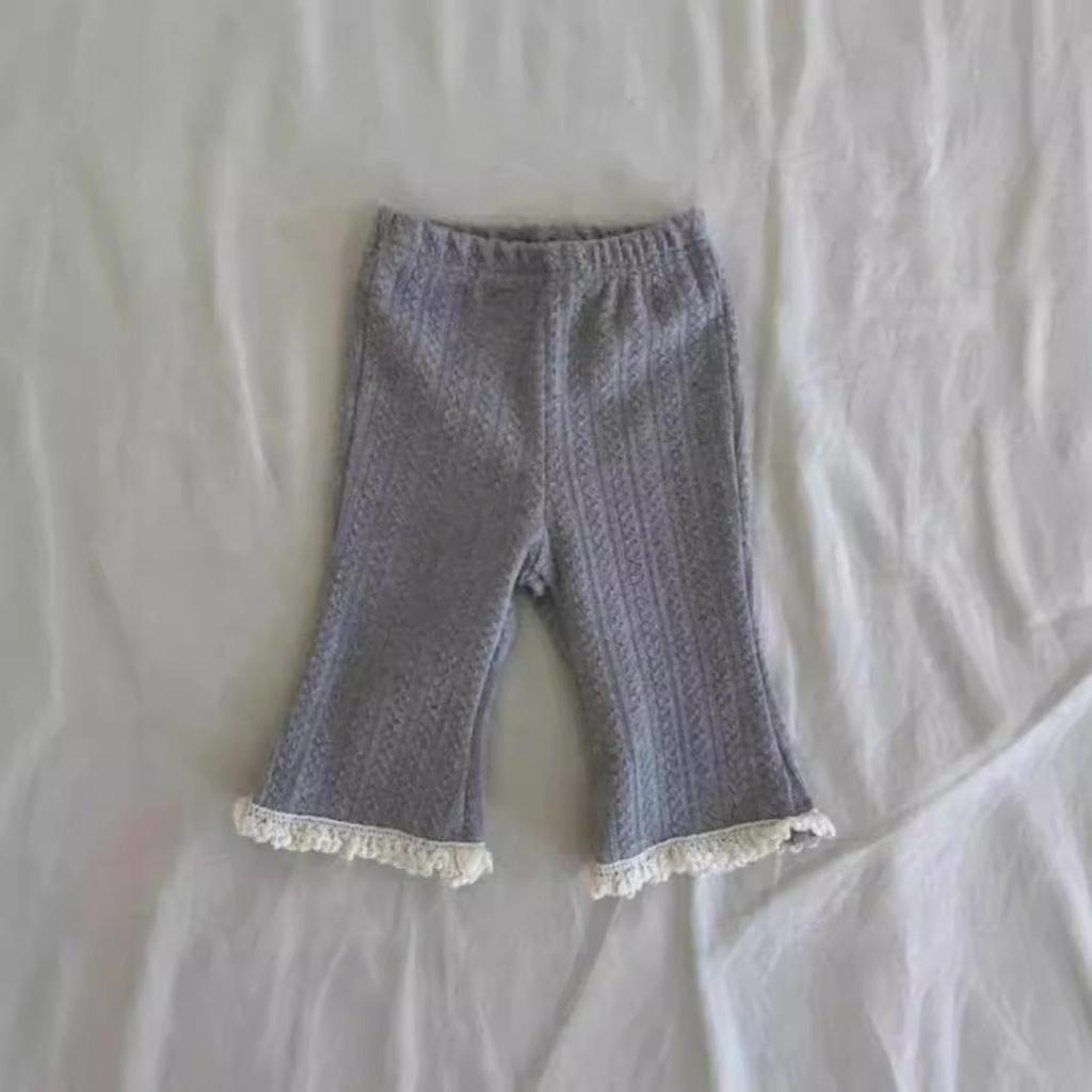 Кружевные леггинсы для девочек - Новая осенняя мода 2025, Детская одежда в корейском стиле, Детские длинные брюки