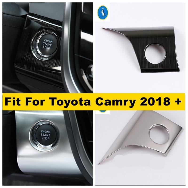 Engine Start Stop Ring Keyless Start System Button Decoration Panel Cover Trim Fit For Toyota Camry 2018 - Auto Accessories