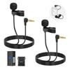NEEWER Lavalier Lapel Microphone 2pcs Wired Microphone with TRS Connector Mini Microphone Condenser Microphone Compatible DJI Mic 2 DJI Mic Rode