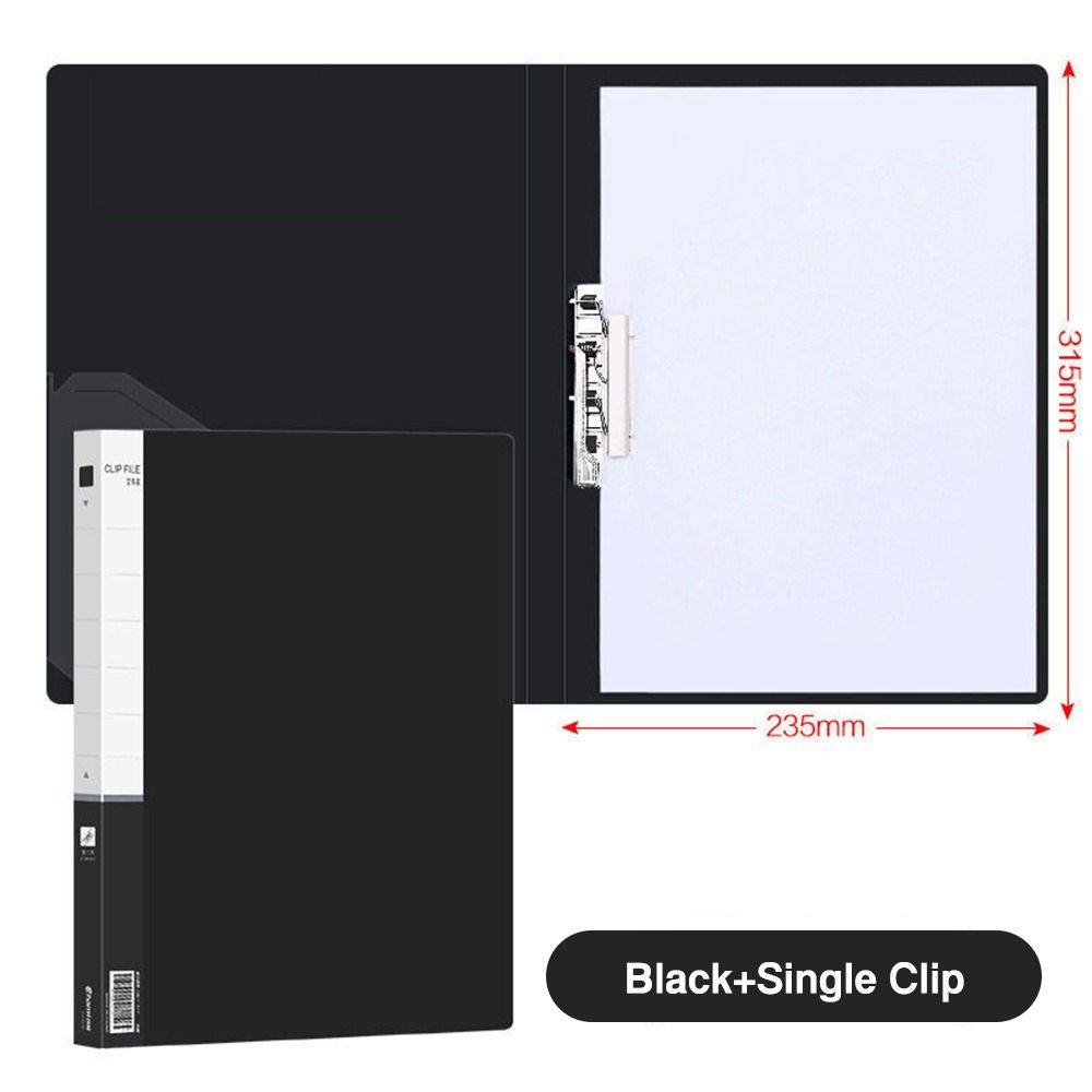 PP Document Bag Single Clip/Double Clips Archives Binder Simple File Bag Student Gift