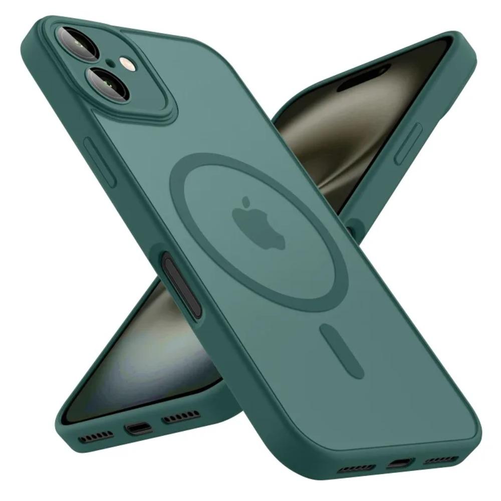 Роскошный матовый чехол для телефона 17 16 15 14 13 12 11 Pro Max для Magsafe, матовый прозрачный, защитная крышка для магнитной линзы